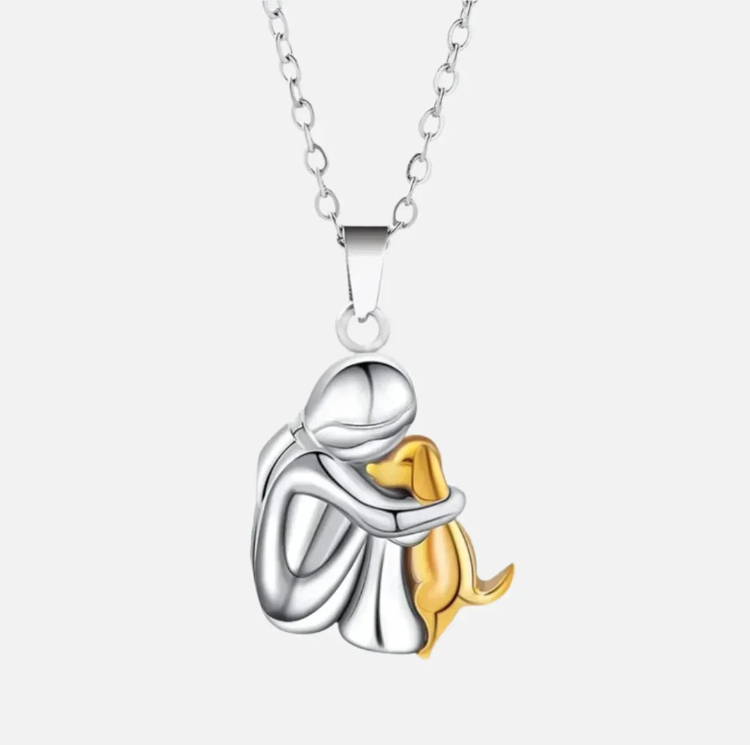 Luna™ | Dog Hug Pendant Necklace