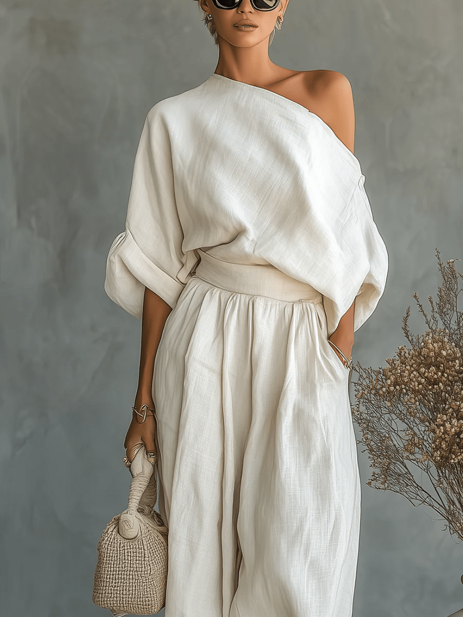 Mila™ || Conjunto de 2 piezas con hombros descubiertos