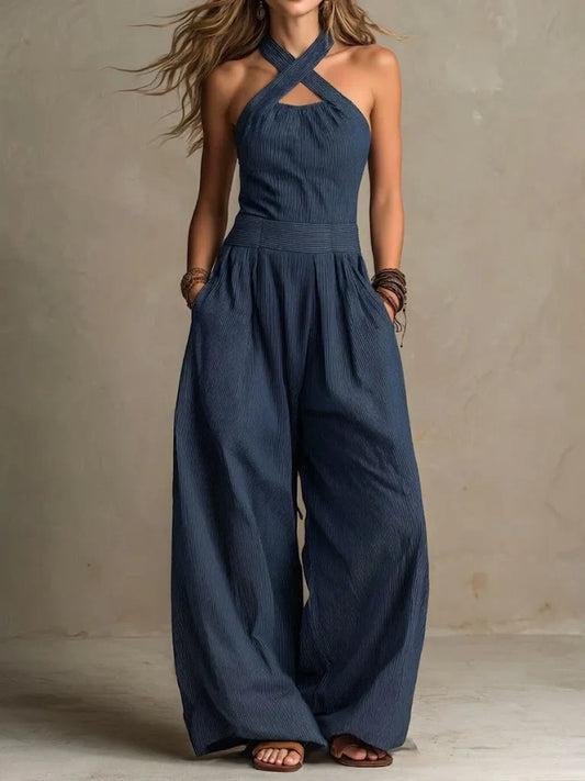 Bianca | Linen Wrap Jumpsuit