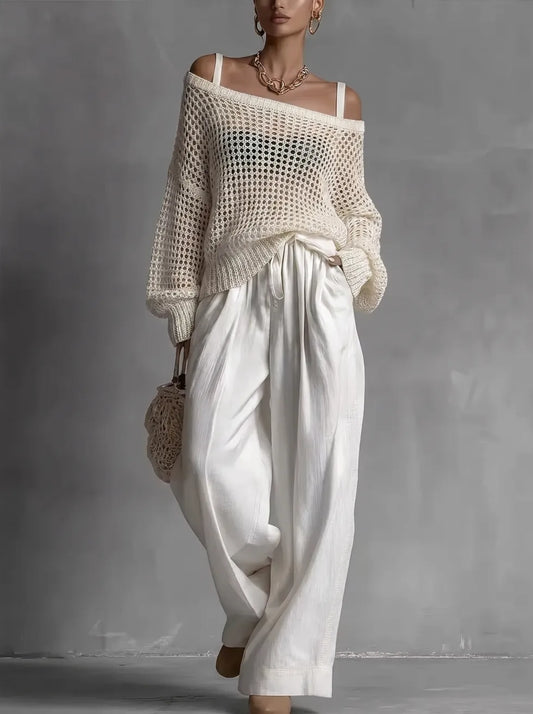 Claribel | Off-Shoulder Wide-Leg Set